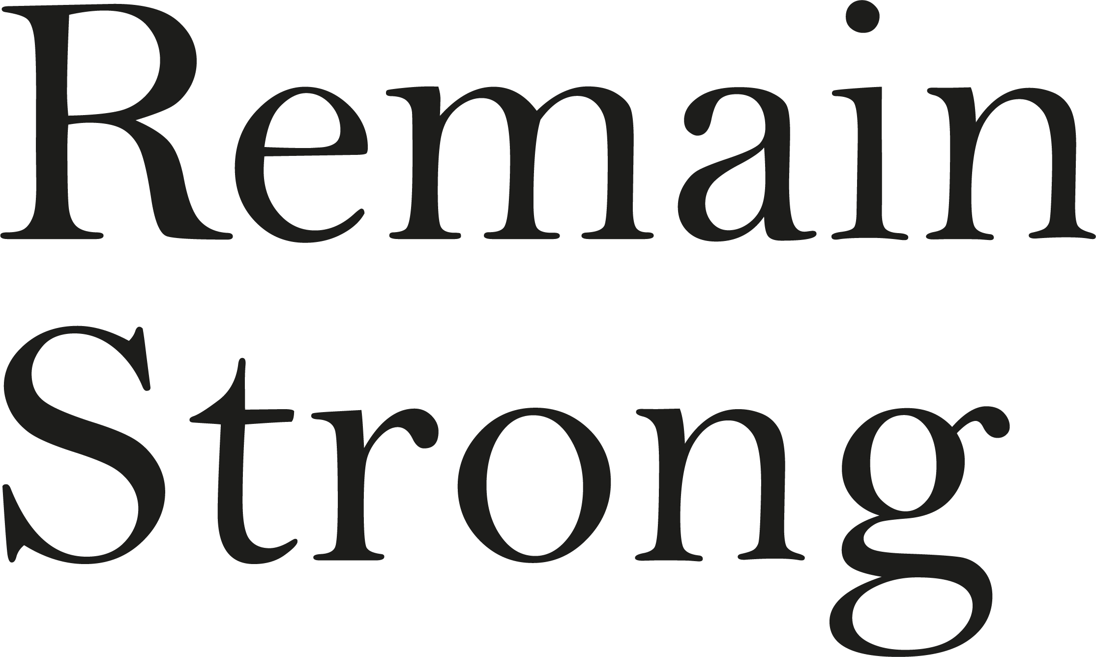 Remain Strong Logo Dark