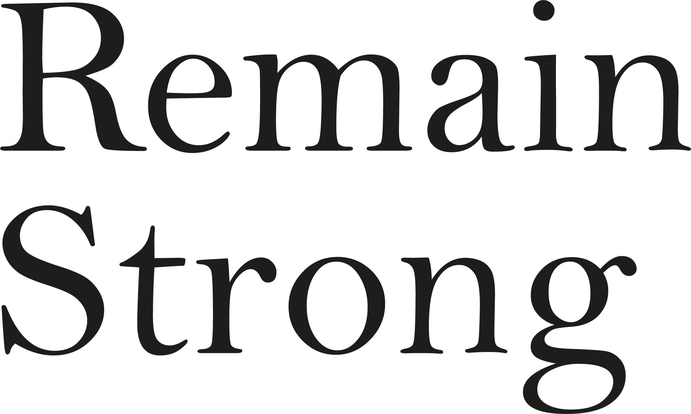 Remain Strong Logo Dark